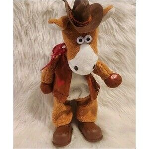Vintage Dan Dee PLUSH Horse sings Achy Breaky Heart 15" Animatronic